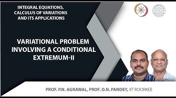 Variational problem involving a conditional extremum-II