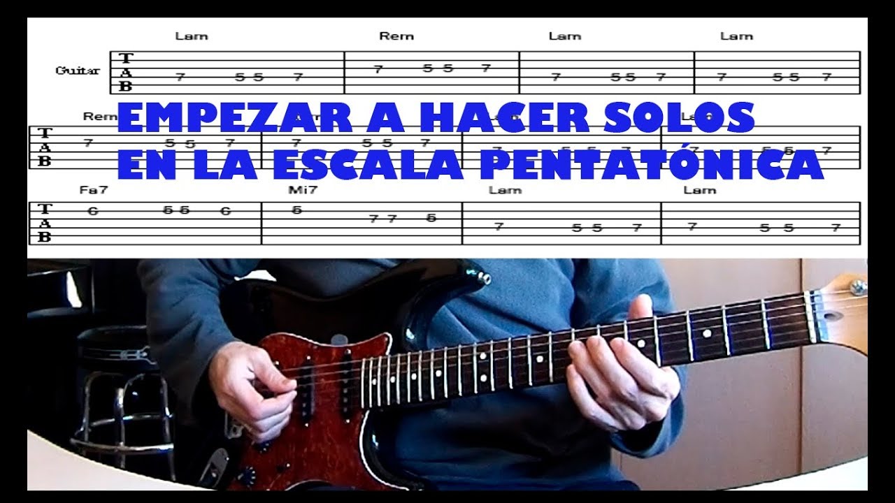 Empezar a hacer solos en la escala pentatónica