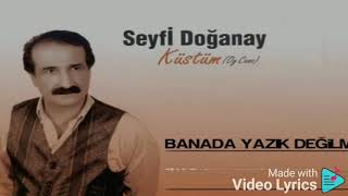 Seyfi Doğanay-Banada Yazık Değil Mi (Karaoke)