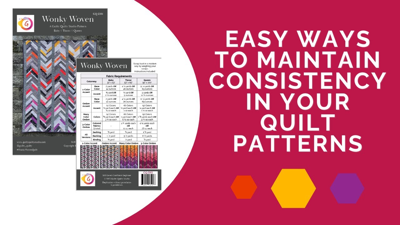 How to make your quilt patterns ultra-consistent and familiar