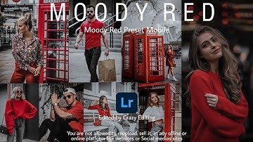 Moody Red Lightroom - How to Edit Moody Red in Lightroom Mobile | Moody Red Tone - Free Preset Dng