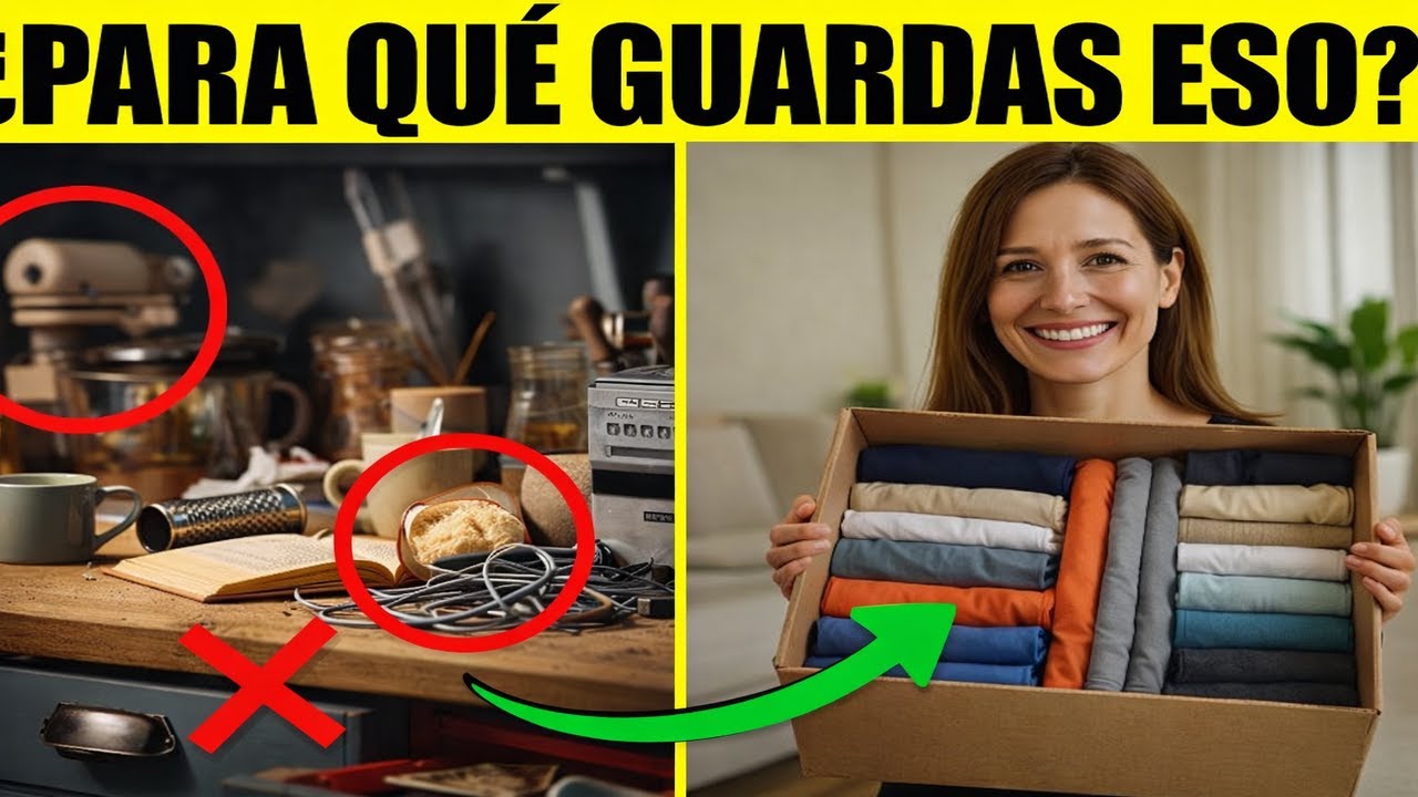 MINIMALISMO REAL: 25 cosas INÚTILES que sigues guardando en CASA (y te roban CALMA)