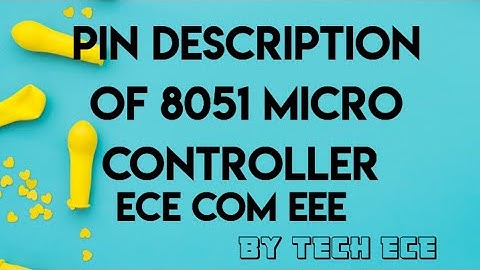 pin diagram of 8051 micro controller