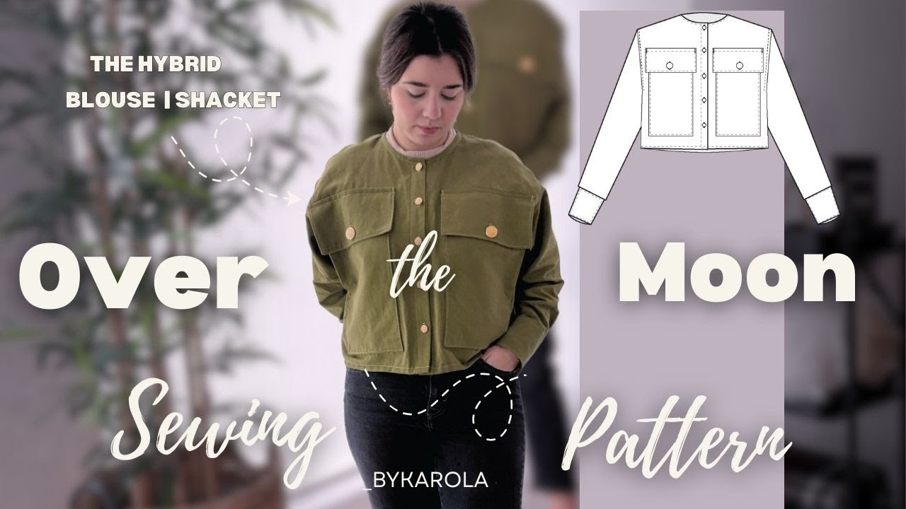 Oversized Blouse/ Shacket sewing pattern | intermediate beginners ...