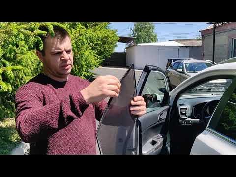 Установки каркасных автоштор Тачкин Гардероб на вшивных магнитах. - YouTube