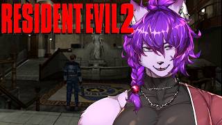 【BIOHAZARD2】絶叫不可避…ゾンビに追われて本気でビビる初配信【ケモノVtuber：ギン リャンファ】
