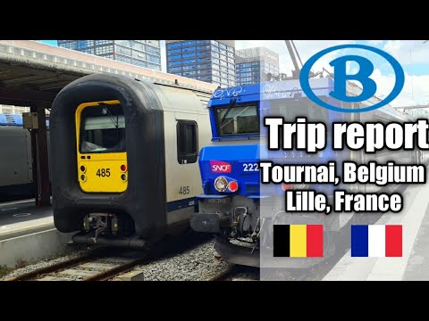 From Tournai (Doornik), Belgium to Lille (RIjsel), France by local train.