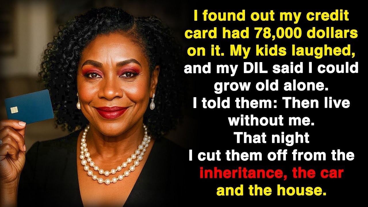 My credit card was maxed out — 78,000 dollars gone And on my birthday, my kids laughed about it…