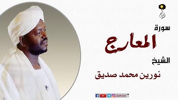 الشيخ نورين محمد صديق سورة المعارج  برواية الدوري عن أبي عمرو Nourin Mohamed Surat Al-Maarij