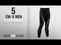 Top 10 Cw-X Men Clothings [ Winter 2018 ]: CW-X Men's Performx Tights, Black/Grey/Blue, Large