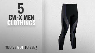 Top 10 Cw-X Men Clothings [ Winter 2018 ]: CW-X Men's Performx Tights, Black/Grey/Blue, Large