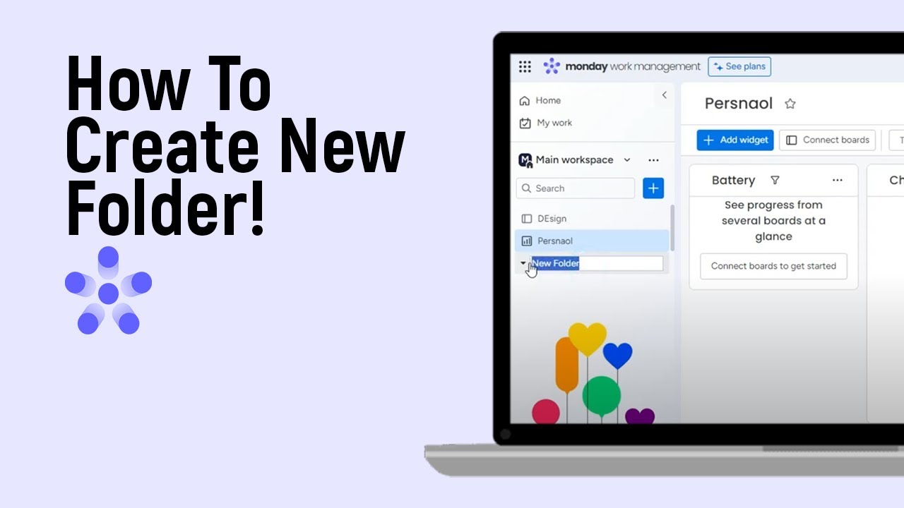 How to Create New Folder in Monday.com [easy] - YouTube