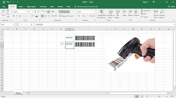 How to create barcode in Excel using Barcode Font - Work with barcode scanner