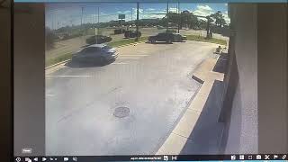 Burgerking security footage of 07/27/22 car accident