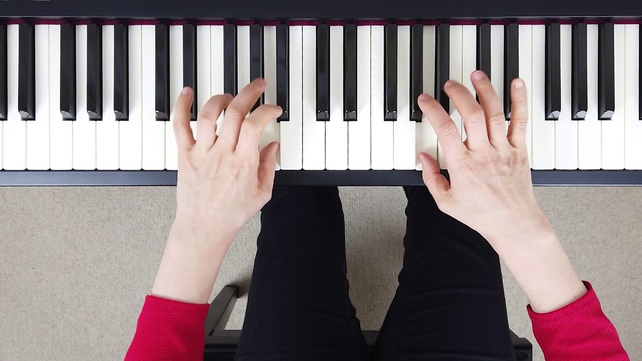 How to play Chromatic Scale on the Piano (Right & Left Hand - Correct ...