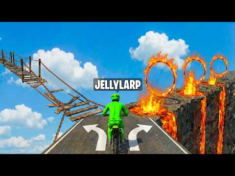 JELLY LARP | I Tried GTA 5's HARDEST Motorbike Race!