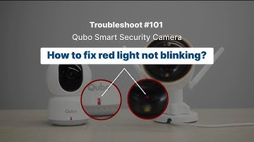 How to fix red light not blinking in your Qubo Smart Security Camera? | #troubleshooting