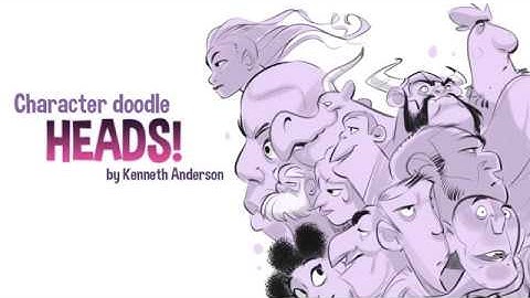 HEADS! - character doodles / character design by Kenneth Anderson