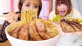 #283【大食い】年間800杯ラーメンを食べる女子と爆盛肉麺を食べる
