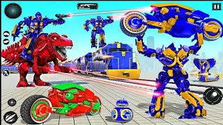 Train Robot Car Transforms Game - New Robot Game - Android Gameplay screenshot 1