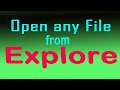How Open any file from Explore/ Explore बा File खोल्न सिक्नुस/Open any computer file from Explore
