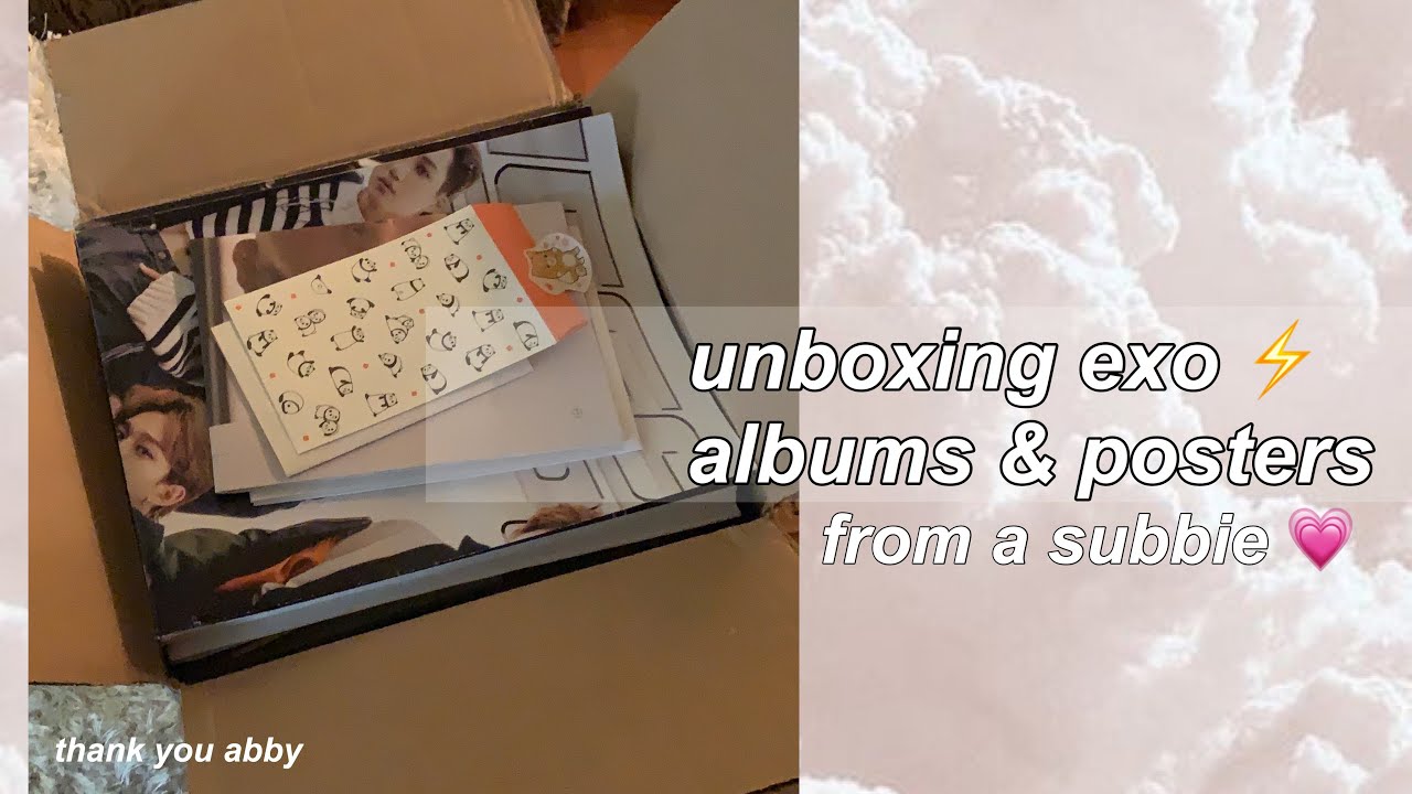 unboxing EXO albums and posters - sent from a subbie. | we don't deserve you guys 💗🥺