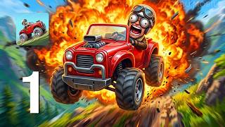 Mountain Climb Racer - Gameplay Walkthrough Part 1 - Forest (Android, IOS) screenshot 2
