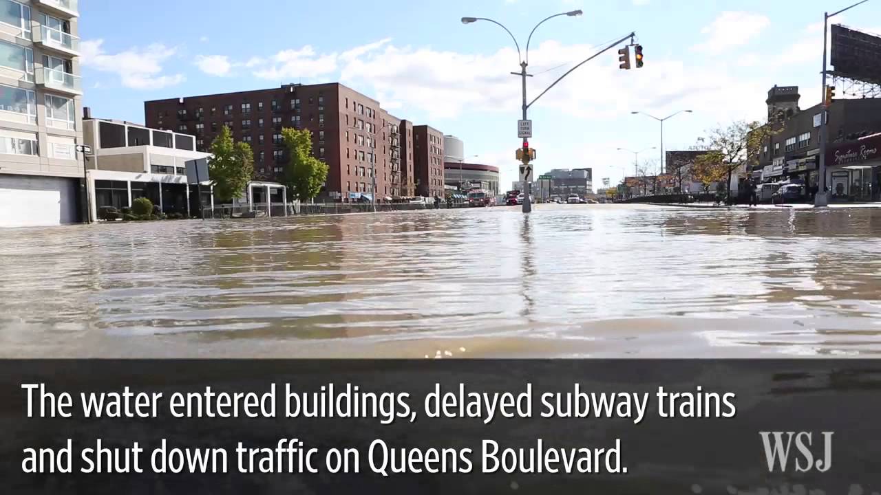 Water Main Break Floods Parts of Queens YouTube