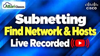 How to Perform Subnetting, What is Subnetting , Live Online Class Recording - Part -2