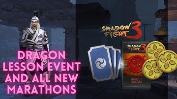 Shadow Fight 3 Dragon Lesson Event Complete Walkthrough || All New Marathons ||