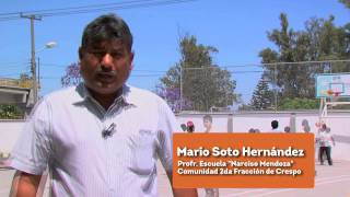 Narciso Mendoza School in the Crespo community of Celaya, Gto.