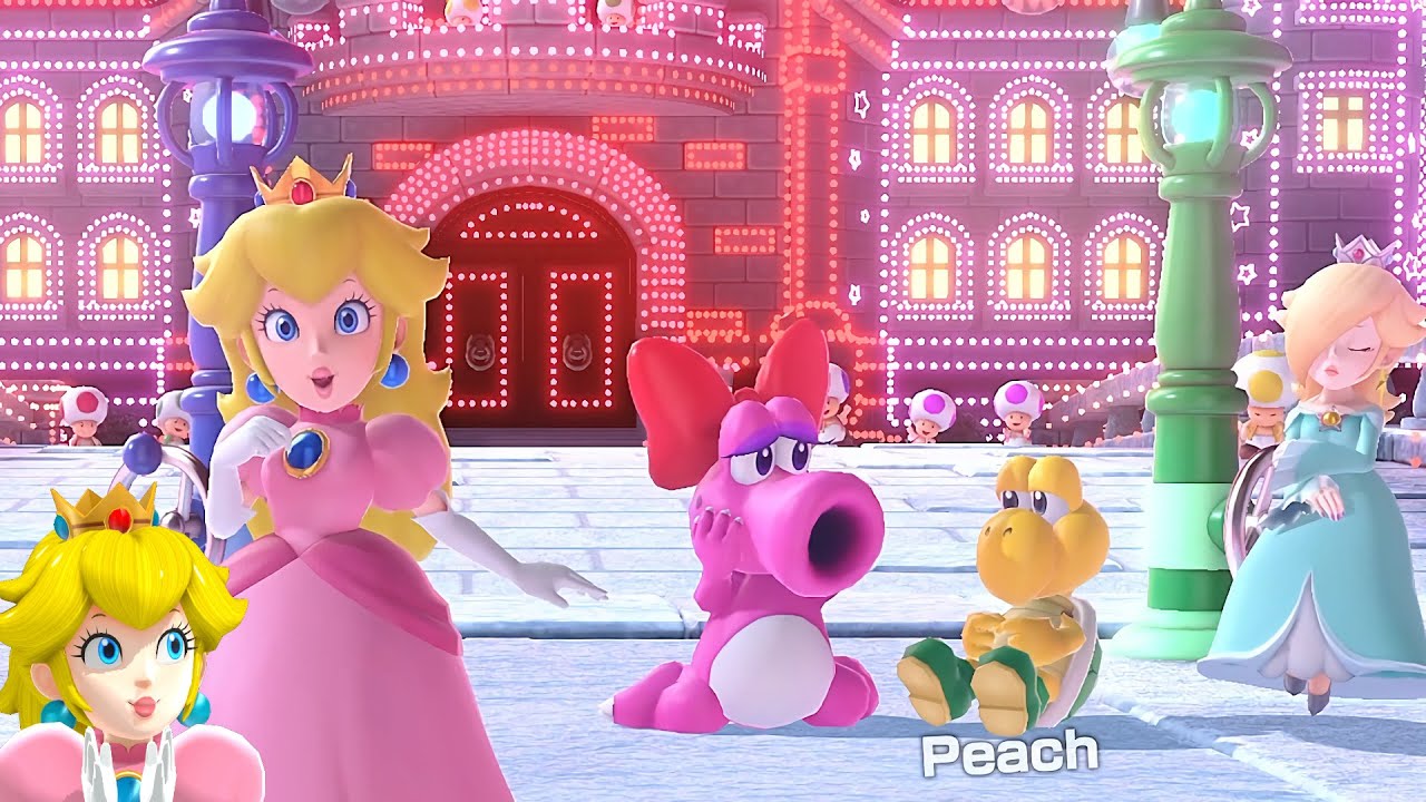 Мини-игры Super Mario Party Jamboree, игровой процесс Peach, тематический парк Larks