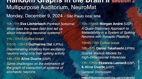 Random Graphs in the Brain II - 2nd Session