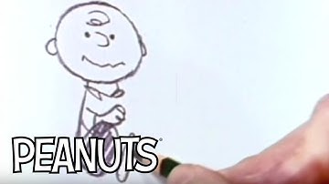 Charles "Sparky" Schulz  Draws Charlie Brown (Official Video)