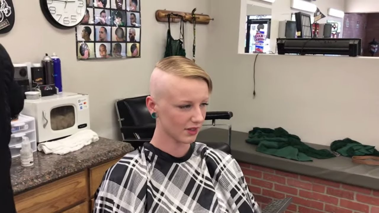 Nellie LV 4: Hard Part Pixie Cut w/ Bald Sides  (YT Original)