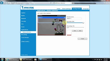 Vivotek - VAST Tutorials - 03 Setup Motion Detection in VAST - 1