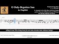O Monogenees O Only Begotten Son In English Music Only 