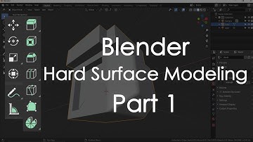 Hard surface modeling in Blender part 1