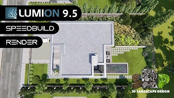 Lumion 9.5 Modern Bungalow House Landscape Walkthrough Rendering Tutorial