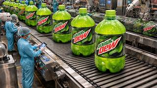 ⚡ Inside a Mountain dew  Factory – How It’s Made from Raw Materials to Bottles! 😲#factory #viral