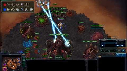 Starcraft 2 Protoss Vs Zerg very gg with commentary Part 2