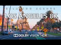 Driving los angeles in 8kr dolby vision  downtown la usc to santa monica california