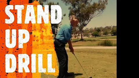 How to stay down during your golf swing.