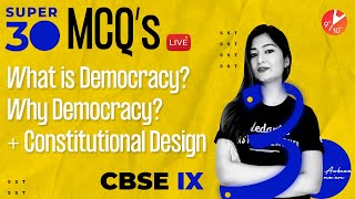 Super 30  Most Important Term 1 Mcq   What Is Democracy Why Democracy  Constitutional Design