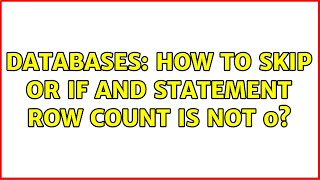 Celebrity Databases: How to skip OR if AND statement row count is not 0? Profile