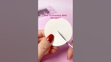 How to practice with sponges?🤔#lashes #lashextensions #eyelashextensions #eyelashes #lashartist