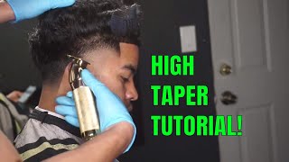 BARBER TUTORIAL: HIGH BALD TAPER | STEP BY STEP | CAME OUT BLURRY!