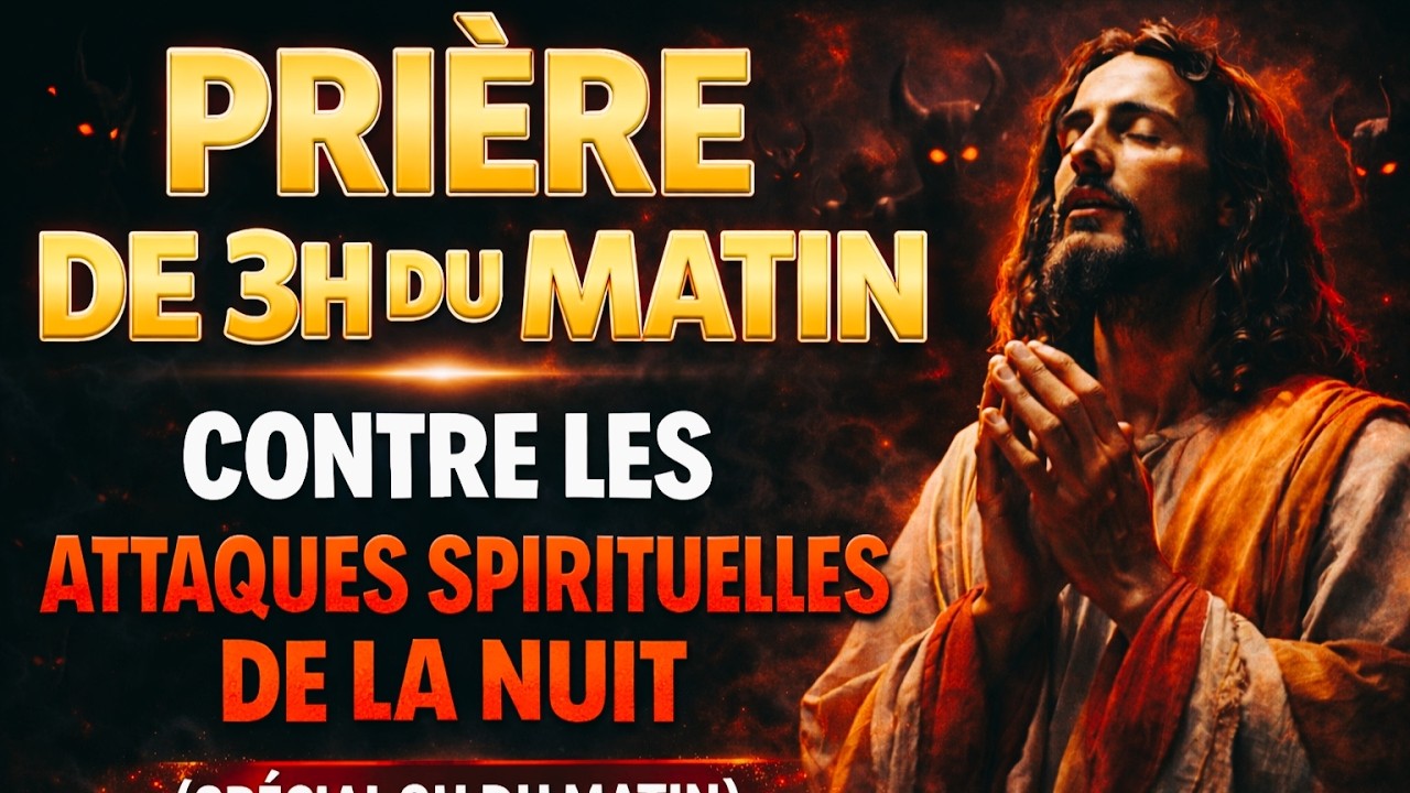 ⚠️ 3H DU MATIN – PRIÈRE PUISSANTE CONTRE LES ATTAQUES SPIRITUELLES DE LA NUIT 🔥