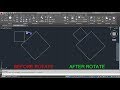 AutoCAD Rotate Object to Match Line | AutoCAD Rotate Object to Align