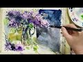 Painting watercolourdemonstration  borcianibonazzi  orgona csokor akvarellel